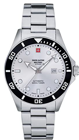 swiss alpine military Herren Uhr Analog Automatik 7095.2 Edelstahl