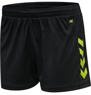 hummel Core XK Poly Sport Shorts Damen - Kurze Sporthose oder Laufshorts mit Verstellbarem Kordelzug im Bund - Atmungsaktiv & Schnelltrocknend - aus 100% Polyester