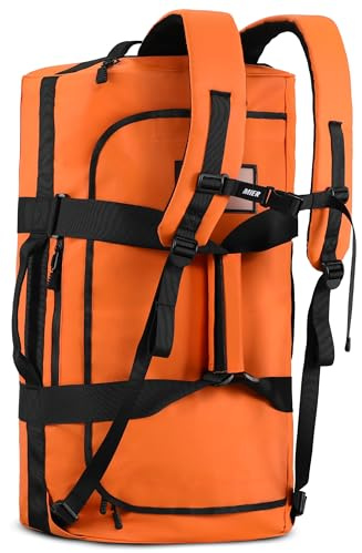 MIER Rucksack, Seesack, Handgepäck, Orange, 90 l, Robuster Seesack