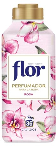 Flor Perfumador para la Ropa con fragancia floral Rosa, hasta 36 dosis, 720ml, 1 Unidad (Paquete de 1)