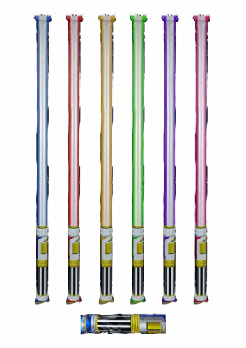 Quickdraw 12 X Aufblasbar Lichtschwert 70cm Selbstaufblasend Licht Sabre Stäbe Party Ballon Schwert Spielzeug für Kinder