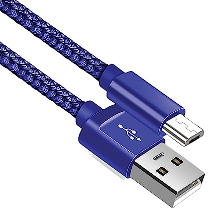 Micro USB Cable Android Charger Cable Fast Charging Cable Nylon Micro USB Charger Lead Compatible with Samsung Galaxy S6 edge S7 S5 J7 J5 J3, PS4, Huawei Honor 7X, Y6/Y7 2019 (1 Meter)
