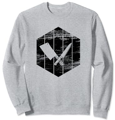 Couteau et hachoir Amoureux du steak Carnivore Boucher Sweatshirt