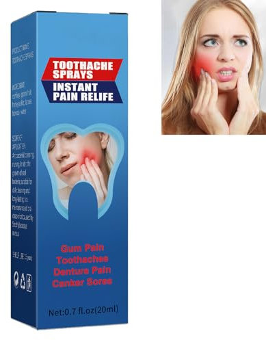 KOAHDE Spray per alleviare il dolore dentale,Spray per la cura orale a base di erbe,Spray orale portatile mal di denti,Spray per la riparazione delle gengive,Mal di denti Gomma Dolore Spray