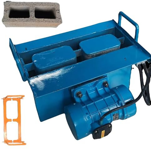 ERSINIAN Mobile Cement Brick, Brick Making Machinery, 45s Fast Forming, Max Pressure 23kn, Vibration Frequency 212 Times/Min, 30 Bricks/H, Suitable for Cement and Concrete Blocks