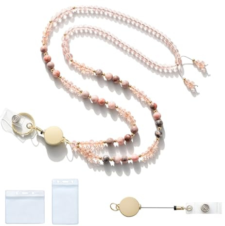 MORSUNBELA Lanyard korthållare med id korthållare utdragbar nyckelring Badge hållare