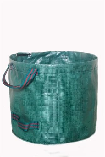 MNEVZX 300L/120L/60L Hochleistungs-Gartenabfallsack, langlebig, wiederverwendbar, wasserdicht, zur Aufbewahrung von Gartenlaubgrasbehältern aus PP Gartenabfallsack gartenwerkzeug(60L)