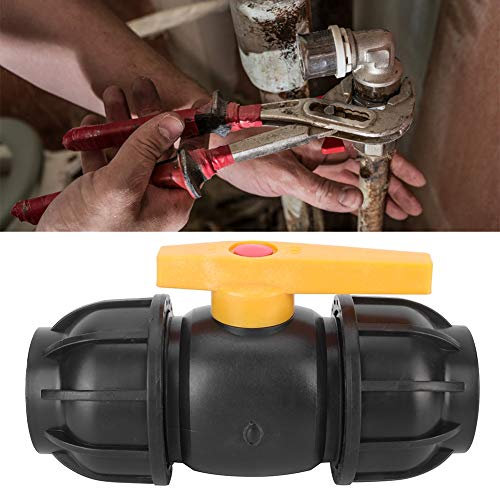 Fafeicy Ball Valve Connector, Water Pipe Shutoff Valve with 50mm Diameter Thread Connector Garden Hose Heavy Duty Watering Extender