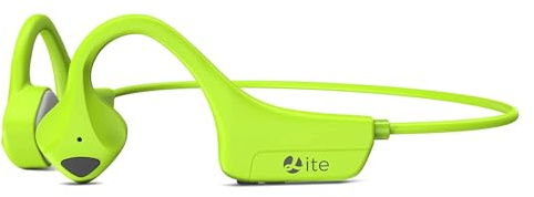 YouthWhisper Bone Conduction Headphones - Open-Ear Bluetooth 5.0, IP65 Waterproof Wireless Headset with 8H Playtime, Secure Fit for Running/Cycling/Gym, HD Audio w/Mic Green Sport Earphones