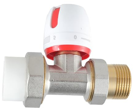 Komplettes Thermostat-Set, Eckheizkörperventile, einfache Installation, Schutz, verstellbarer Thermostatkopf für Zuhause, Messingventile