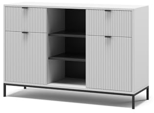 Vicco Kommode Eliza, Weiß, 120 x 81.2 cm