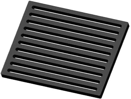 Kaminrost/Ascherost Eckig Typ B 260 x 210 x 15 mm passend für Ortrand ** Kaminöfen inkl. Modellübersicht - Ascherost Kamin aus massivem Stahl - Feuerrost feuerfest & hitzebeständig