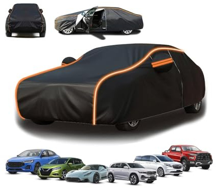 Telo Copriauto per Asia Motors Motors Rocsta (359 x 169 x 185cm),Copriauto Tutte le Stagioni - Resistente Pioggia/Neve + Protezione UV + Anti-polvere + Permeabile all'Aria