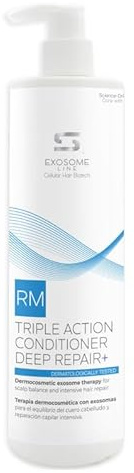 Simone Trichology Exosome Acondicionador de triple acción Reparación profunda Plus 500 ml