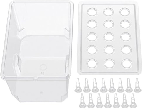 Genérico Kit De De Cultivo Hidropónico, Ahorro De Espacio, 32x22x18cm, Macetero De Cultivo De 15 Vainas, Hidropónico Interior, Fácil De Configurar, para Balcón, Jardín, Invernadero, Granja Al A
