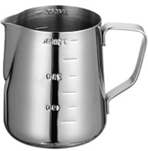 Milk Frothing Pitcher, Brocca per schiuma di latte in acciaio inossidabile, contenitore per caffè latte, accessori barista
