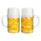 Van Well Lot de 2 chopes de bière de 1 litre | Grande chope avec poignée | Passe au lave-vaisselle, parfaite pour la restauration