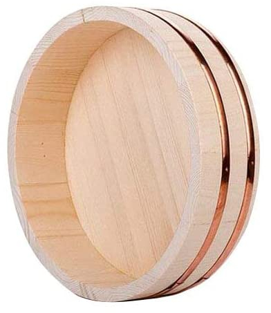 WSHA 30cm/11.8 Wooden Hangiri Sushi Rice Bowl, Sushi Rice Mixing Tub