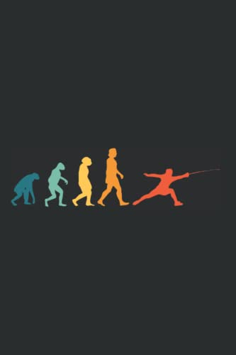 Fechten Tagesplaner: Fechten Evolution Retro Fechter Fechtsport / Kalender 2022 / Wochenplaner Tagesplaner Planer / Planungsbuch To-Do-Liste / 6x9 Zoll / 100 ausfüllbare Seiten