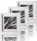 VUVUZULA Bilderrahmen 20x20cm Weiß Quadratisch Holz Fotorahmen Holzrahmen MDF Rahmen mit Passepartout 15x15cm 3er Set