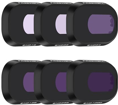Freewell All Day-6Pack ND16, ND32, ND64, ND128, ND256, ND1000, kompatibel mit Mini 4 Pro, neutrale Farboptik, GimbalSafe-Technologie