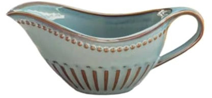 OUYUE Sauciere pour Crémier Bol À Sauce en Céramique Vintage en Relief for Steak, Bol À Sauce Barbecue, Tasse À Lait, Saucière Sauciere de Table