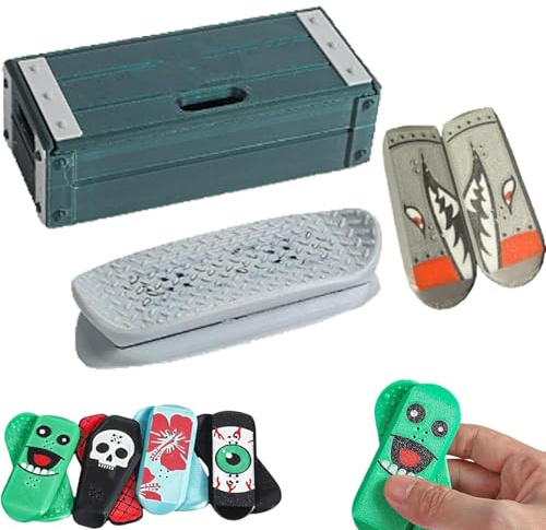 Mini fingerboard magnetica, mini fingerboard stampata in 3D Fidget magnetico, antistress e portatile, fingerboard professionale Ostacoli, rotazione, giro (C)