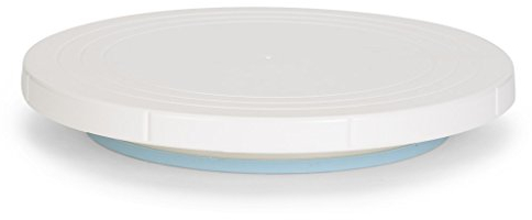 Patisse - Piatto per Torta Girevole, in plastica, 27 x 27 x 27 cm, Colore: Bianco