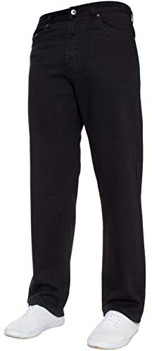 Mens Straight Leg Jeans Basic Heavy Duty Work Denim Trousers Pants All Waist Big Sizes in 4 Colours