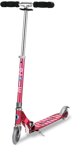 Micro Scooter | Micro Sprite Classic Kids Scooter | 5 to 12 Years | Boys & Girls | 360° Steering & Kickstand | Handlebar Adjustable & Foldable | Super Lightweight | 100kg Weight Limit | Pink
