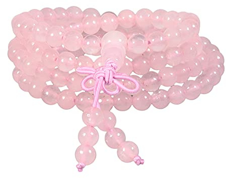 KYEYGWO 108 Mala Gebet Kette Perlen Armband 6mm Damen Herren | Unisex Wickelarmbänder Tibetisch-buddhistischen Heilstein Stretch Halskette für Meditation