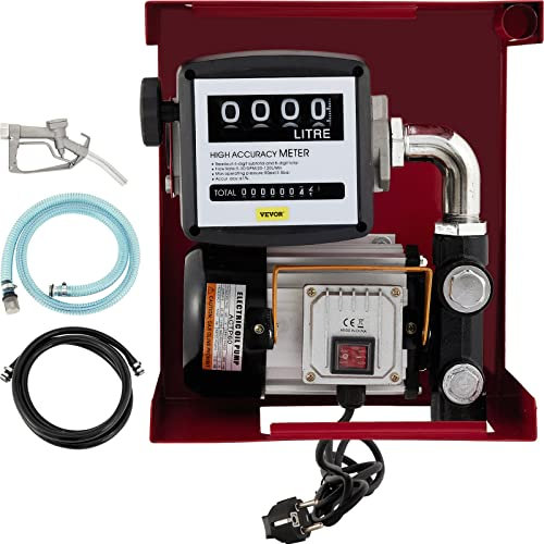 SucceBuy 230 V Pompa per gasolio Elettrico, 550 W Pompa olio 60 L/min Pompa carburante Motore Monofase Pompa Carburante