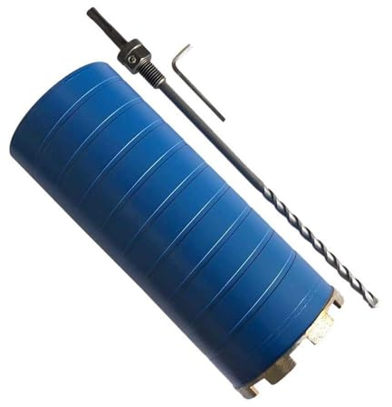 4-1/4 Diamond Dry Core Bit for Brick and Block with SDS Plus Pilot Bit Adapter, 9.5 Drilling Depth