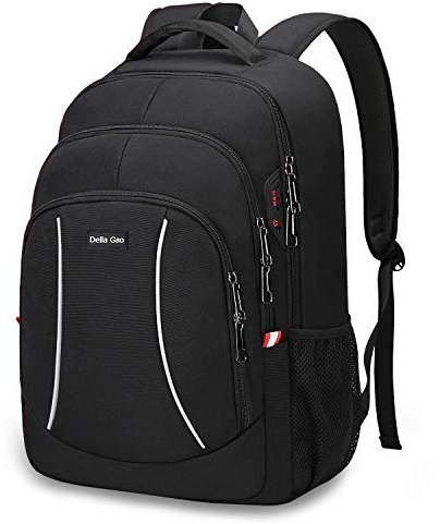 Laptop Backpack Mens Womens Lightweight Backpack Travel Backpack with Large Space Water Resistant Business Backpack 15.6 Inch Laptop Bag for Dailyuse, Work, and Travel Black