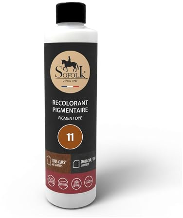 Sofolk Leder/Kunstleder/Vinyl-Lackierung - 21 Farben - Pflege für Autositz und Lenkrad, Sofa, Schuh, Jacke und andere Bekleidung (11-tawny, 250ml)