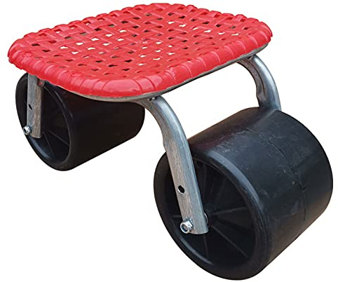 YAOYAOO Siège de Jardinage sur roulettes, Siège de Travail Roulant de Jardin Tabourets Réglable en Hauteur pour Réduire la Fatigue, Mobile Tabourets pour Réparation Automobile, Cueillette, Plantation