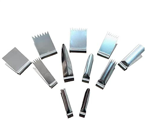 Froiny 11pcs / Set Outils Cuisson Noyer Moulins À Gâteaux en Acier Inoxydable Pinces en Acier Inoxydable Cuisson Pain Pain À Pâtisserie Décoration Pâte Cacahuète Moules D'arachide