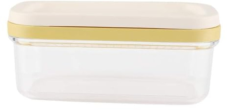 Caja de mantequilla, caja de mantequilla de plástico Plato de mantequilla Recipiente de mantequilla con tapa y rebanador 2 en 1 Recipiente de mantequilla Caja de almacenamiento de alimentos