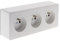 Prise triple 16A en saillie - Blanc - Vulco - Zenitech