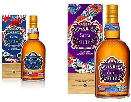 CHIVAS REGAL 13 ans Extra American Rye Whisky Ecossais - 40%, 70cl & 13 ans Bourbon finish Whisky Ecossais - 40%, 70cl