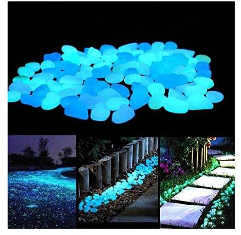 ZOLULA Dekosteine Kieselsteine 300 stücke Garten Glow in der dunklen Jardin Leuchtkäppchen für Gehwege Pflanzen Aquarium Decor Glow Stones Garten Dekoration (Color : Colourful, Size : 500pcs)