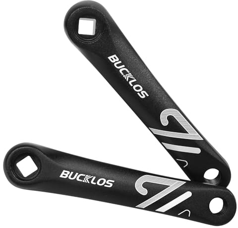 BUCKLOS Ebike Mountain Bike Square/Diamond/Hollow Crank Arm -152MM/170MM/175MM MTB Aluminum Bicycle CrankSet for Electric Bike/Road Bike/Commuter Bike/Exercise Bike/Fat Bike
