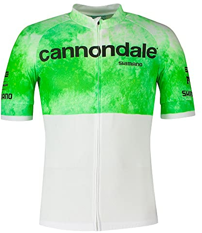 Cannondale CFR Team Replica Fahrrad Trikot kurz weiß/grün 2024: Größe: XL (52/54)
