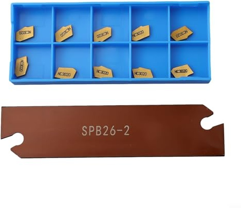 YUANGANG SP200 GTN-2 Grooving Parting Carbide Insert with SPB26-2 Insert Grooving Tool