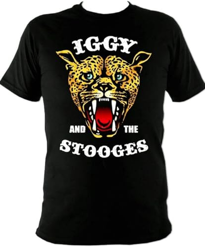 Iggy and The Stooges T Shirt Men Tops Tee Black L