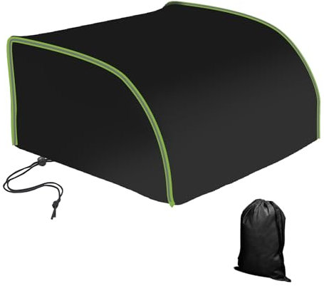 Housse d'hiver 600D imperméable et anti-UV pour caravane de véhicule récréatif, pour Dometic Brisk II, Coleman Mach I, II, III, Mach 3 Plus, Mach 15, col rugueux (110 x 80 x 38 cm)