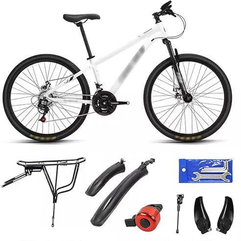 WXHJM 24 Zoll Mountainbike, 21 Geschwindigkeiten, MTB Fahrrad, Stahlrahmen, MTB mit Schutzblech, für Mädchen Jungen Herren und Damen Radsportbegeisterte B-24 In,21 Speed