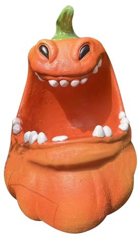 Conteneurs de citrouille d'Halloween, boîte de rangement de citrouille d'Halloween,Porte-bonbons à la citrouille en résine - Boîtes à bonbons ou friandises, porte-bonbons, Figurine de citrouille pour
