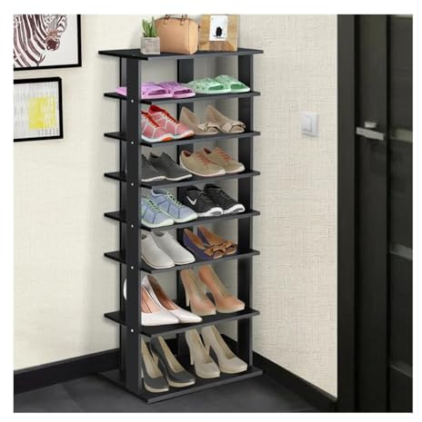 ALDDPWE Schuhregal Modisches 7-stöckiges Doppelschuhregal Praktische freistehende Regale Lagerregale Prägnanter Schuhaufbewahrungsschrank Keep it in Mind
