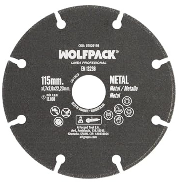Disco taglio metalli universale ø 115 x 1,7 mm. tagliente diamantato disco taglio acciaio, lamiera, ferro, alluminio